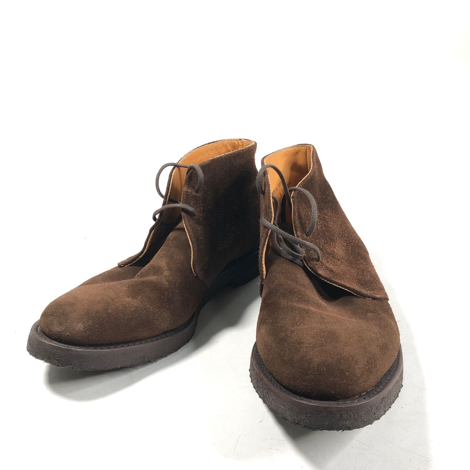 A0916-11-8 LOAKE ローク チャッカブーツ イングランド製 ブラウン サイズ 8