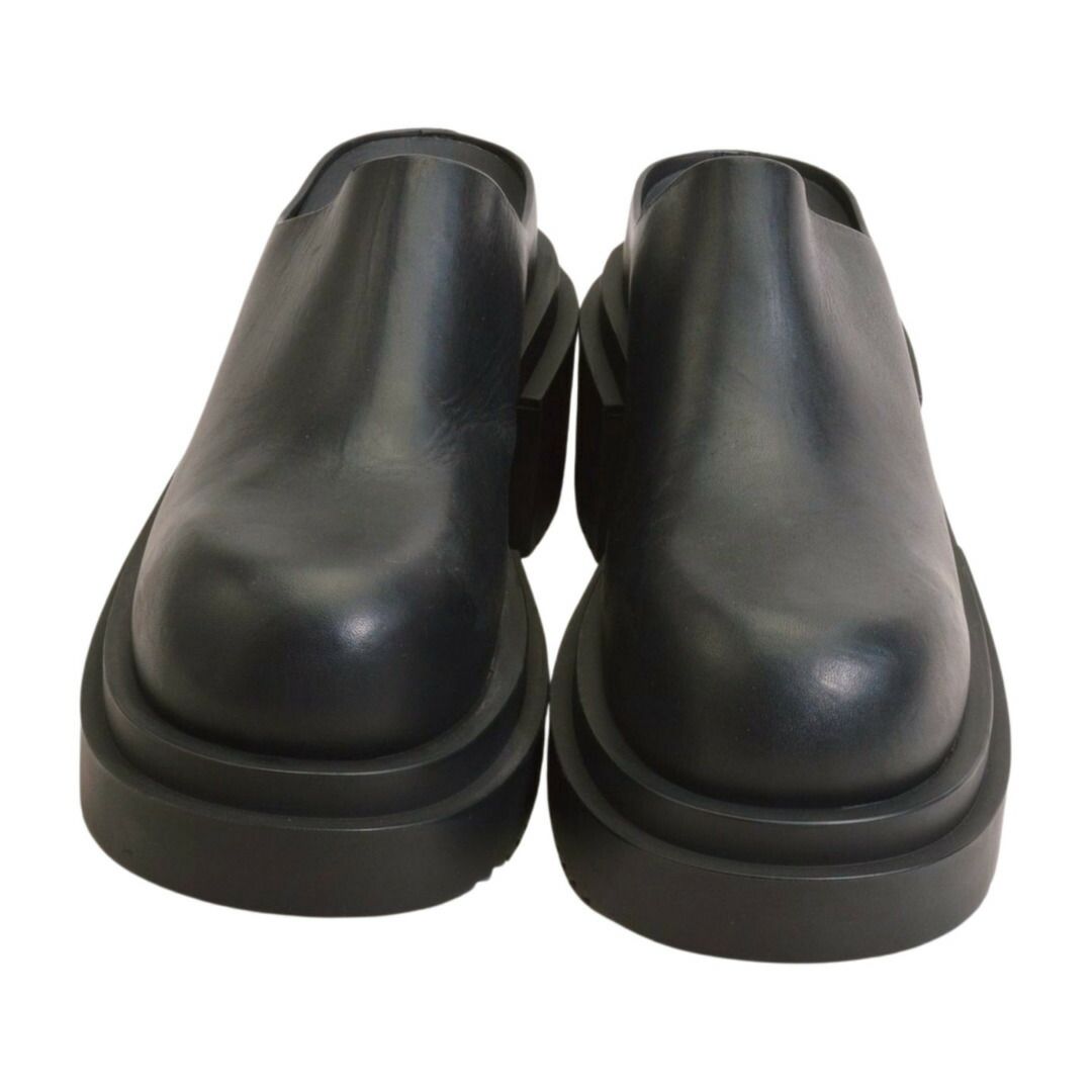 リックオウエンス Rick Owens BOGUN SLIDE ボーガン スライド レザー サボ サンダル ミュール スリッポン 40 ブラック メンズ F-YA1130