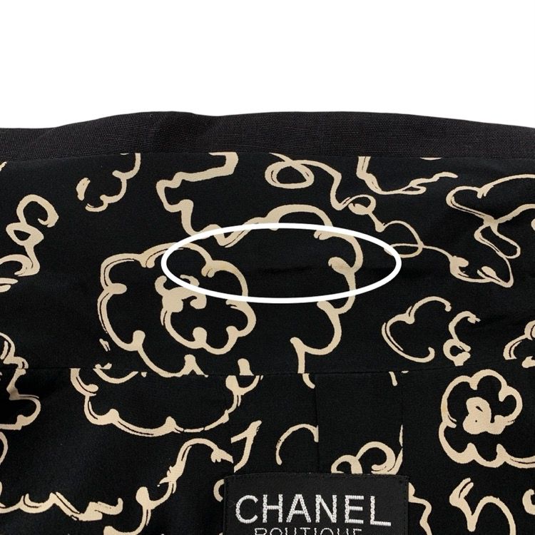 CHANEL シャネル リネン ジャケット ヴィンテージ ブラック 38
