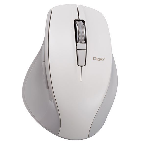 Digio2 Bluetooth 高速スクロール静音マウス 5ボタン BlueLED MUS-BKF165GY グレージュ