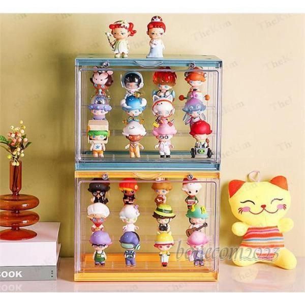 フィギュアケース 棚 アクリル 大型 コレクションボックス 横長