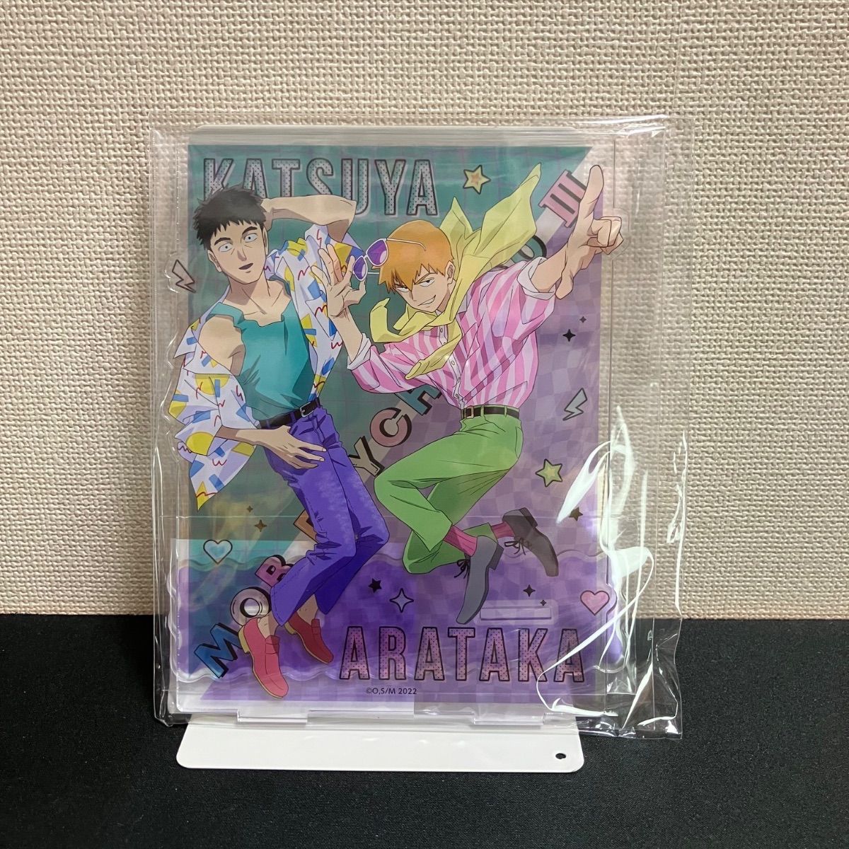 モブサイコ100くじメイト　80'sレトロアクリルスタンド 霊幻新隆 芹沢克也 モブサイコ100くじメイト 80'sレトロアクリルスタンド 霊幻新隆