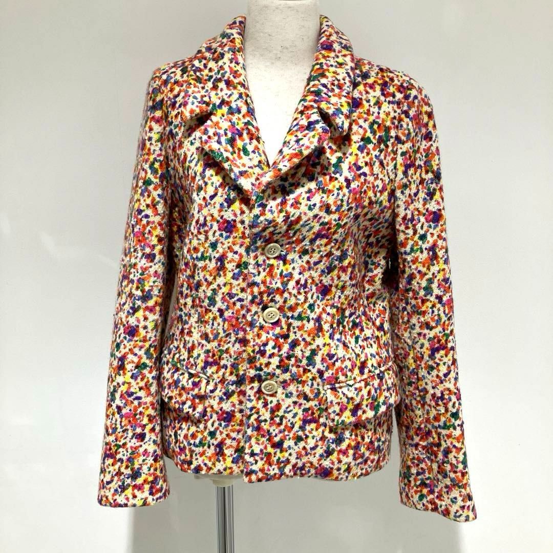 【美品】コムデギャルソン ウールツイードテーラードジャケット M 1991年 コムデギャルソン COMME des GARCONS ウールツイードテーラード