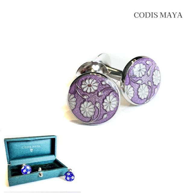 カフスボタン ブランド CODIS MAYA カフス カフリンクス 花柄