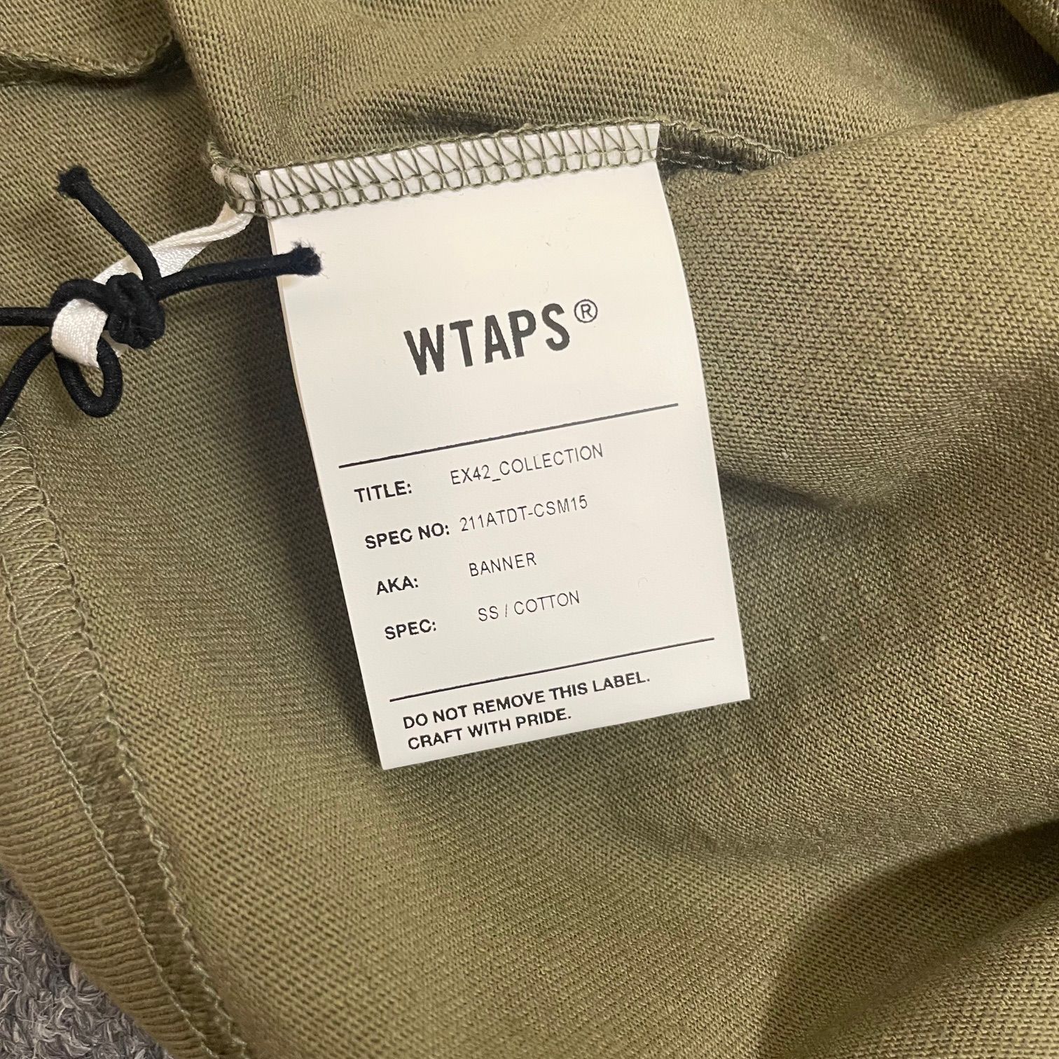 未使用品 WTAPS 21SS BANNER TEE バナーTシャツ 半袖 カットソー
