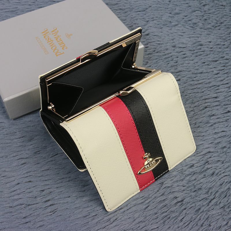 新品 Vivienne ヴィヴィアンショートウォレット 加工シープスキン財布 美品 未使用 Vivienne Westwood ヴィヴィアンウエストウッド