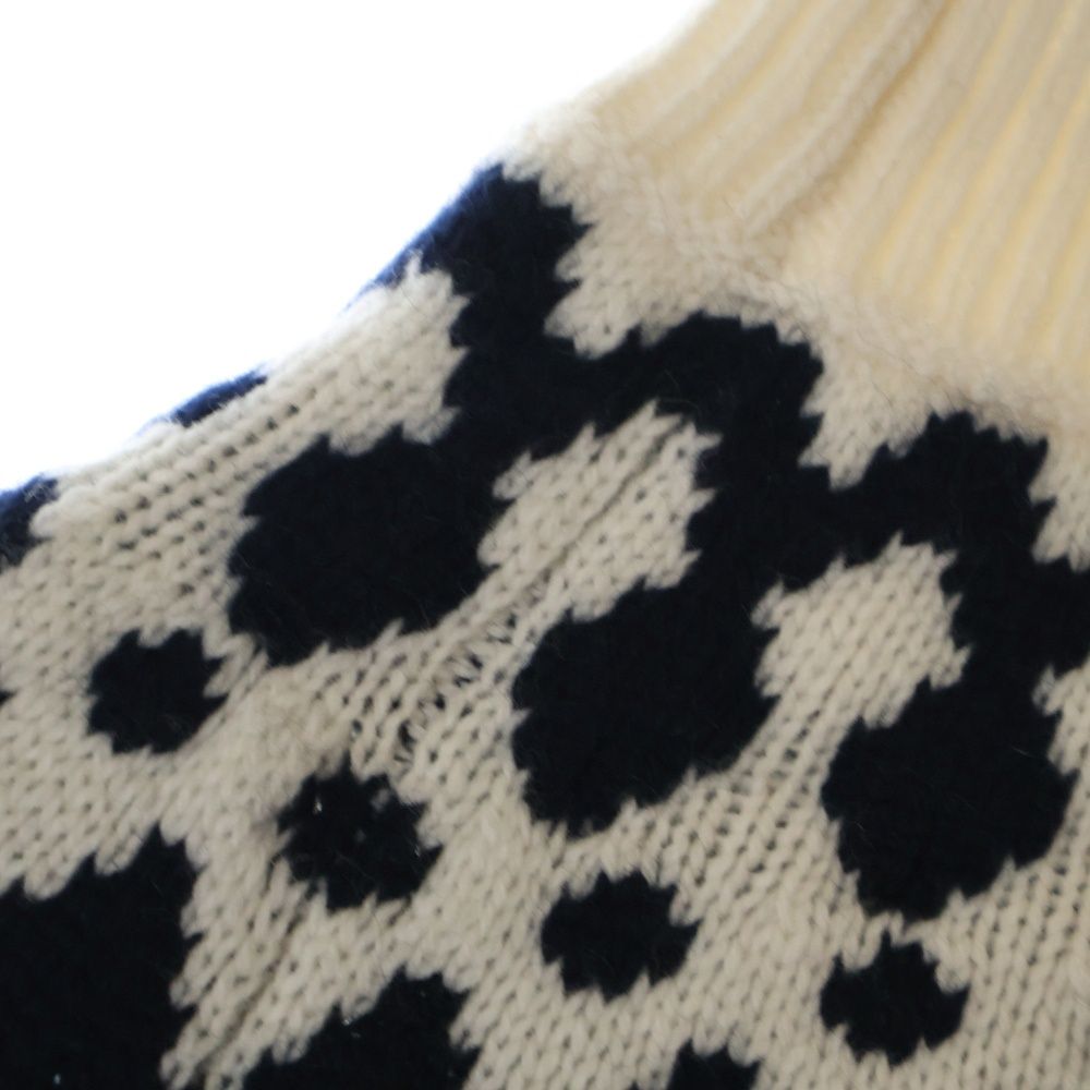 Christian Dior クリスチャンディオール フロントロゴ ウール×カシミヤ ハイネックニットセーター ネイビー レディース 144S77AM134 Christian Dior - Christian Dior クリスチャンディオール