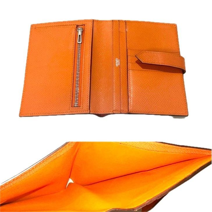 1点モノ エルメス ベアン 折り財布 ヴォーエプソン シルバー金具 楽天市場】【10%OFF】 エルメス 三つ折り財布 ベアン コンビネ