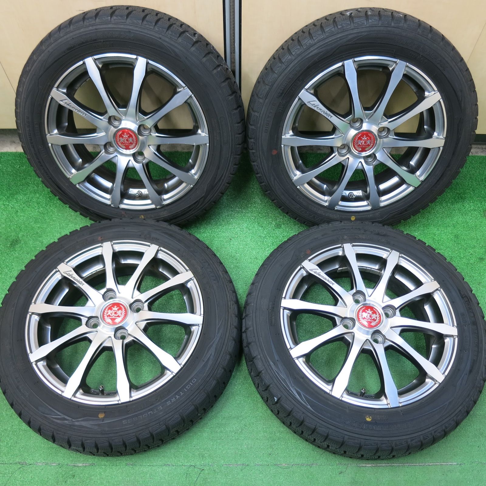 送料無料]バリ溝！8.5分☆スタッドレス 155/65R14 Lehrmeister 