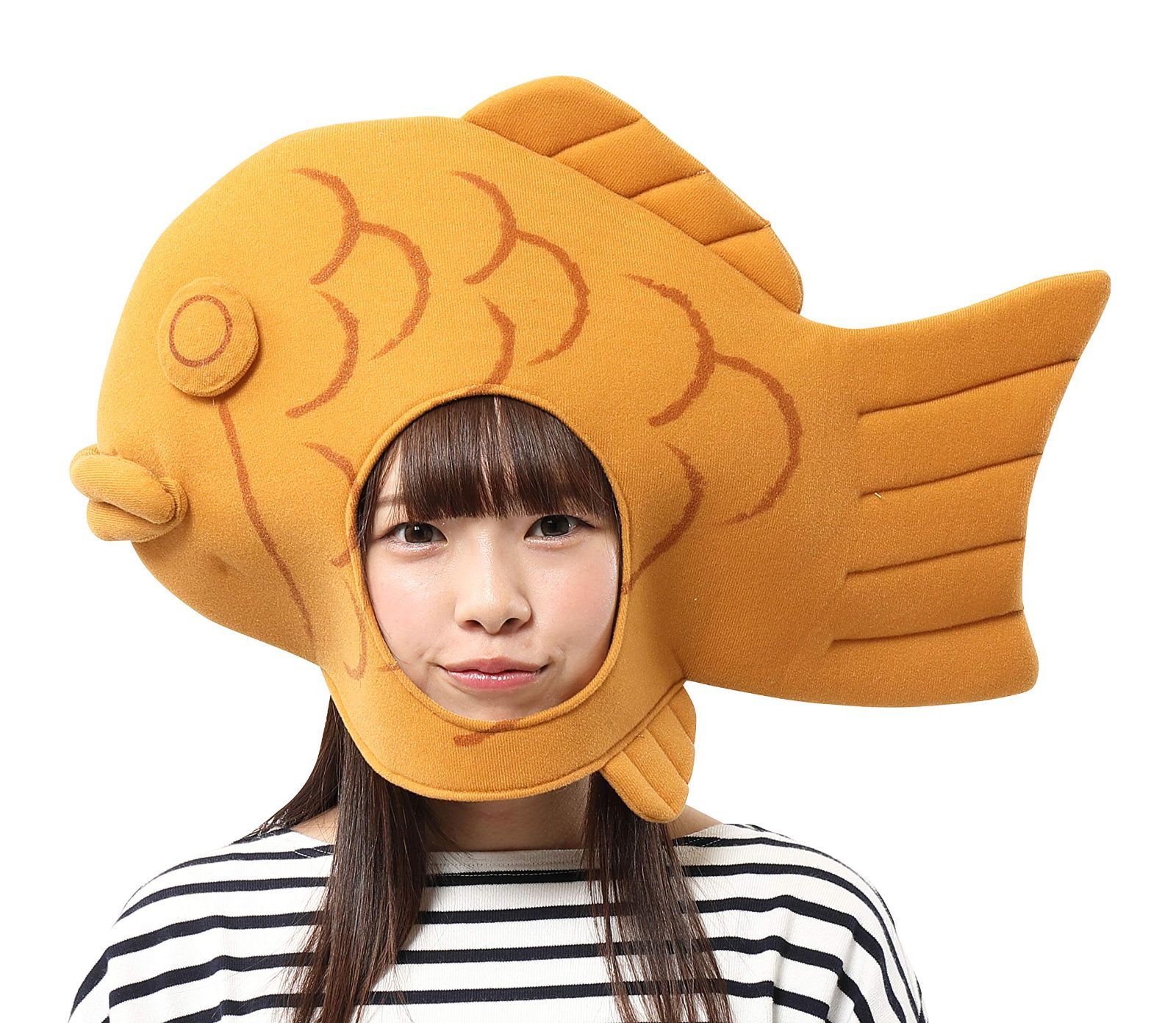 【在庫処分】被り物 かぶりもの ハロウィン たい焼き たいやき コスプレ ユニセックス ブラウン かぶりもん 衣装 仮装 クリアストーン(Clearstone) コスチューム