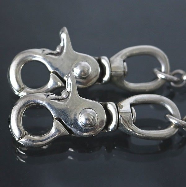 CHROME HEARTS 銀座店 クロムハーツ ＃1 クロスボール ロング ウォレットチェーン 2クリップ シルバー SV925 99319 CHROME HEARTS 銀座店 クロムハーツ ＃1 クロスボール ロング