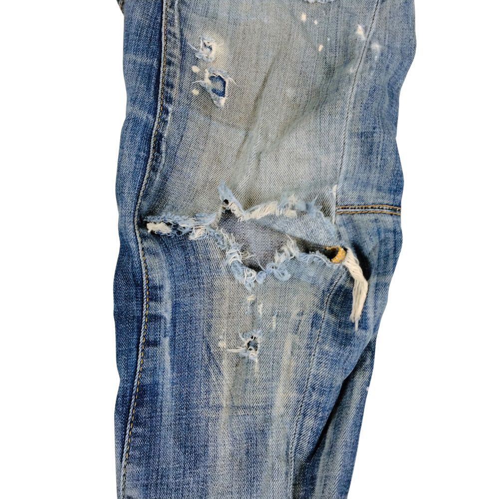 DSQUARED2 ディースクエアード 品番 S71LB0256 Tidy biker jean ストレッチ入り ダメージ加工 デニムパンツ サイズ42 正規品 / 50891 DSQUARED2 ディースクエアード 品番 S71LB0256 Tidy biker jean