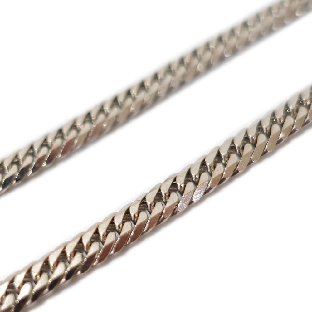 栄 アンクレット K 18 WG 6面ダブル 喜平 約10.6 g 約24.0 cm キヘイ ホワイトゴールド メンズ