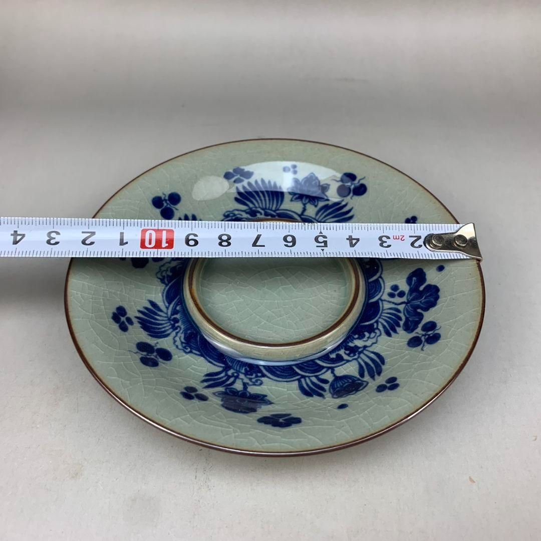 中国茶器 景徳鎮 陶磁器 鯖藻紋開片三才蓋碗 茶道具 工芸品 置物 中国茶器 景徳鎮 陶磁器 鯖藻紋開片三才蓋碗 茶道具 工芸品 置物