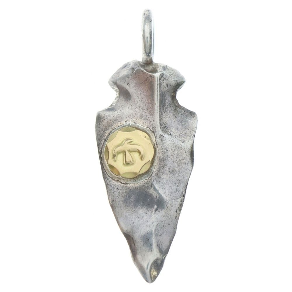 goro s ゴローズ メタル付き矢じり小 ペンダントトップ シルバー|ゴールド