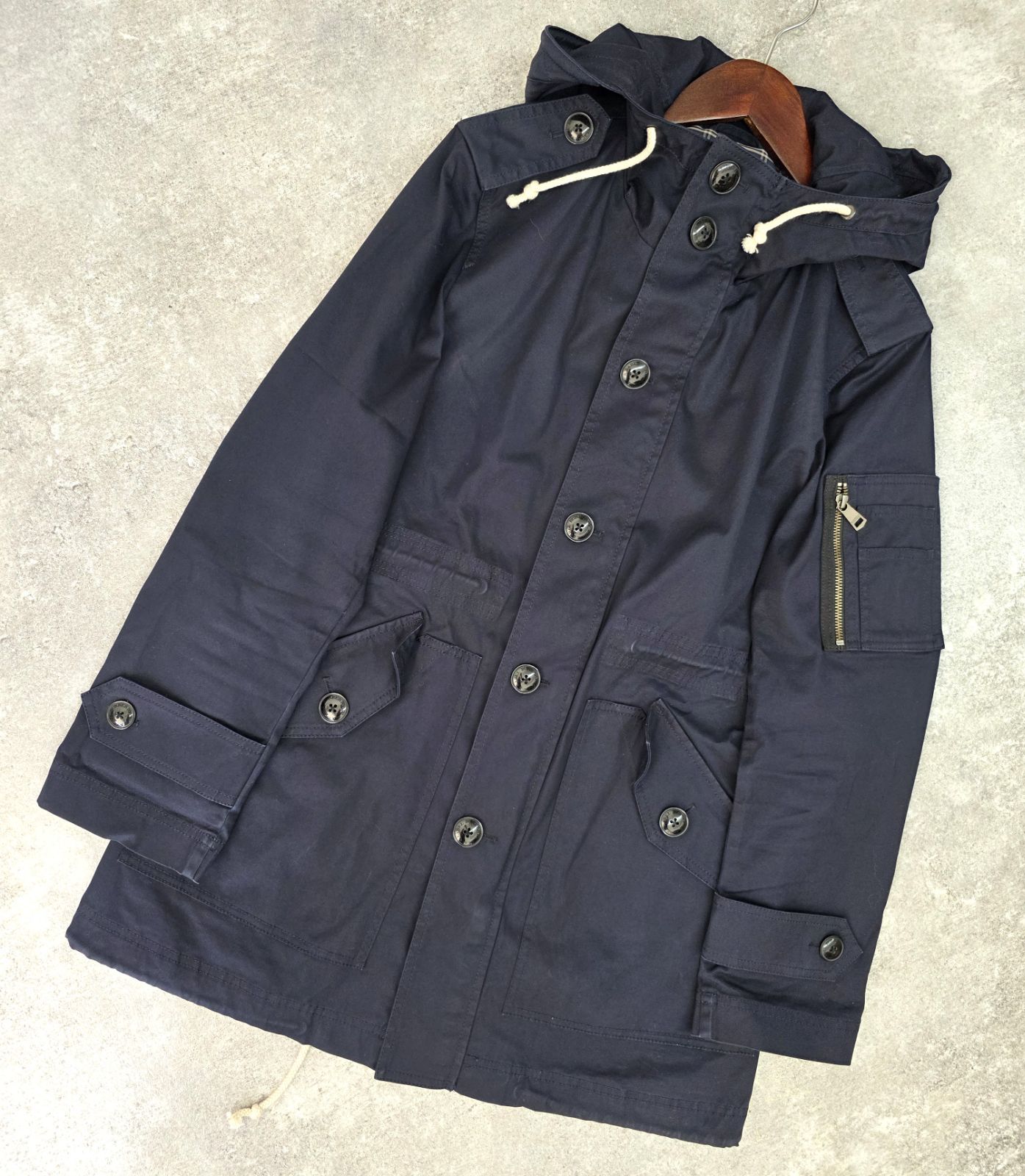 バーバリーブラックレーベル 3way モッズコート ファージャケット