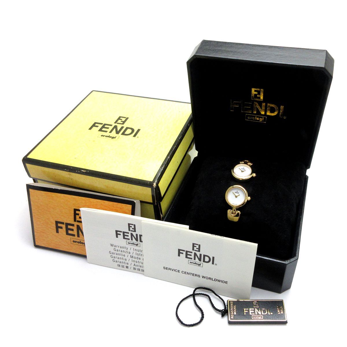 中古 フェンディ FENDI 620Lバングルウォッチ古代コイン文字盤 動作不良 楽天市場】フェンディ 620L デュアルタイム 腕時計 GP/GP