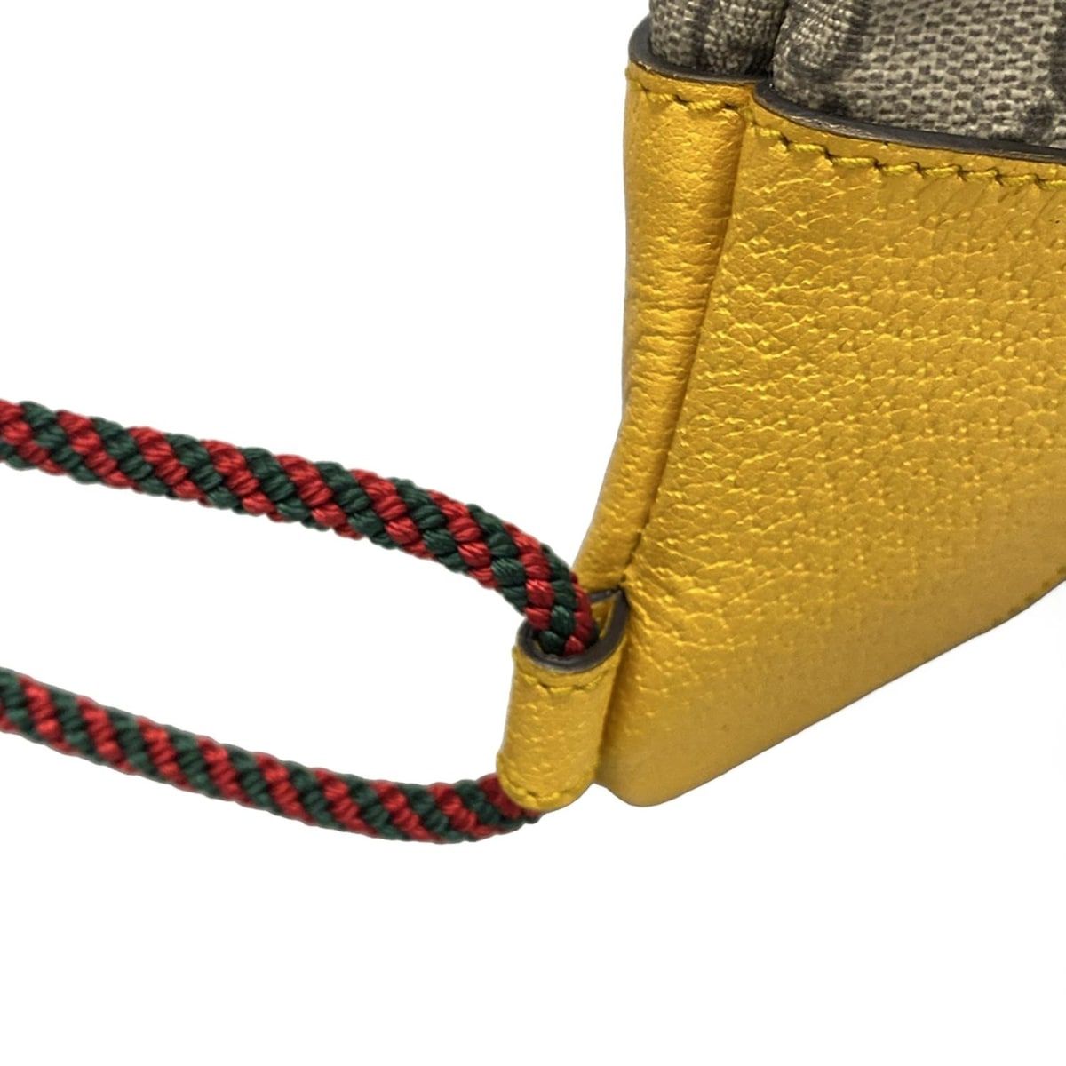 ダークブラウン×ベージュ×イエロー レザー