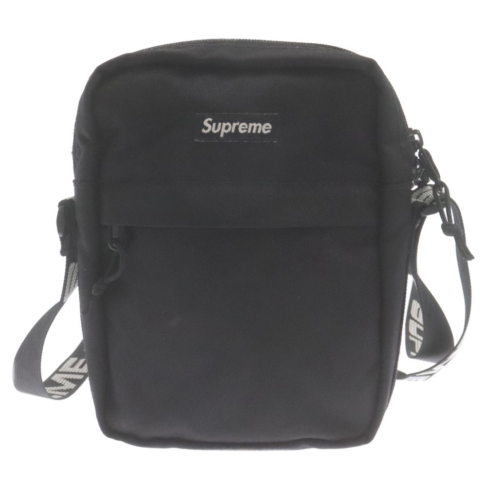 SUPREME (シュプリーム) 18SS CORDURA Shoulder Bag コーデュラ テープロゴボディバッグ ショルダーバッグ ポーチ  ブラック - メルカリ