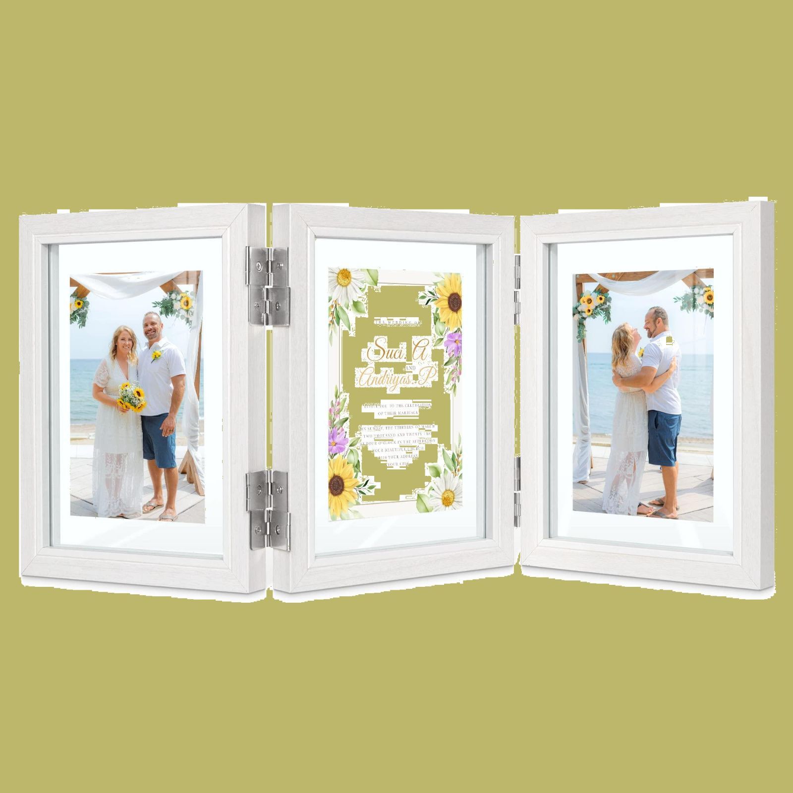 Afuly 写真フレーム 両面ガラスディスプレイ 透明 額縁 在庫セール