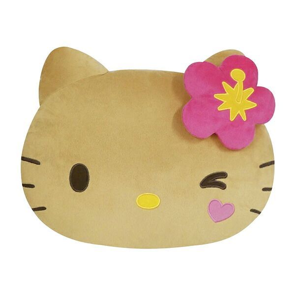 サンリオ ハローキティ 日焼けシリーズ フェイスクッション ピンク 平成レトロ