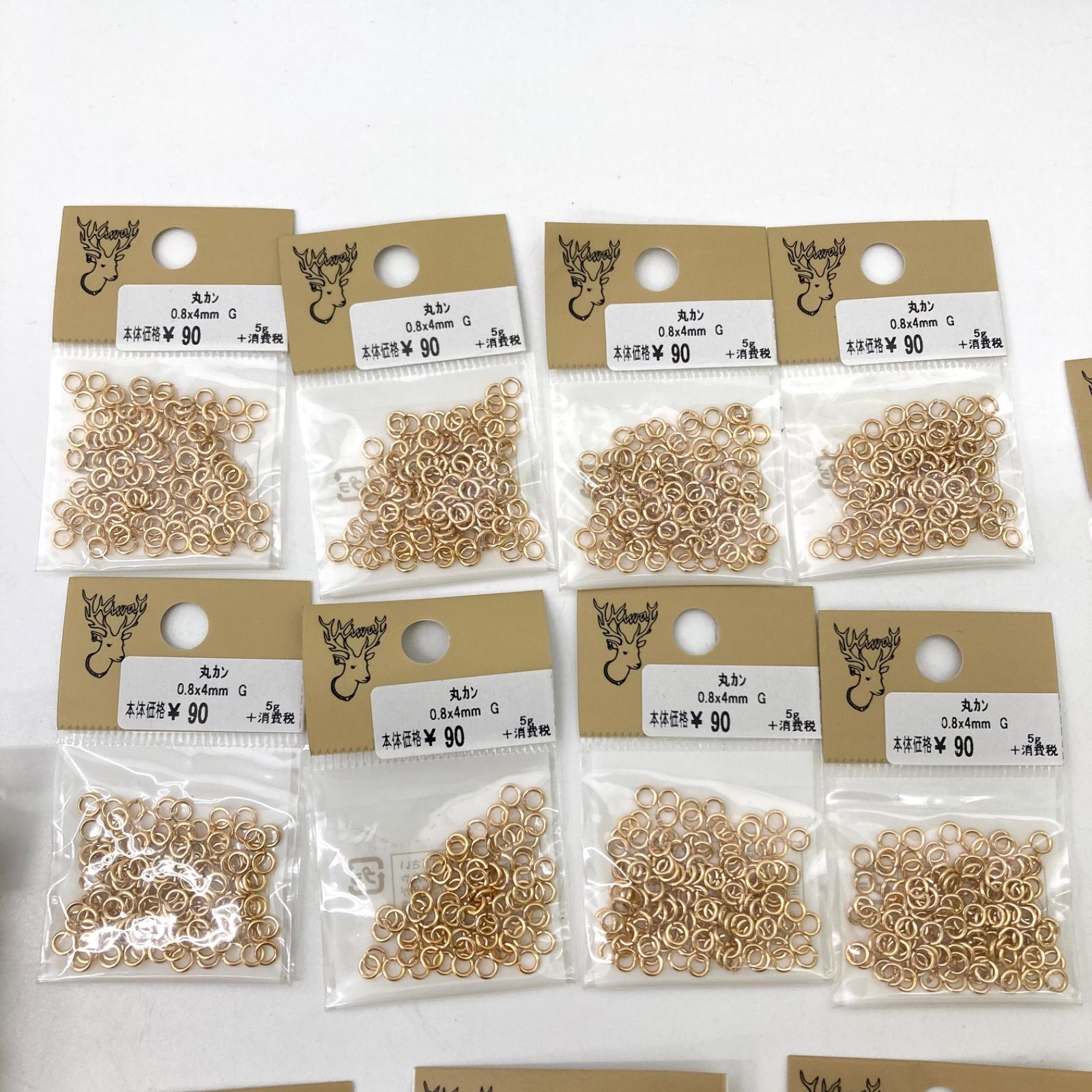 イヤリングコンバーター（ポストタイプピアス用 ⁄ U字） U字 180個入り 