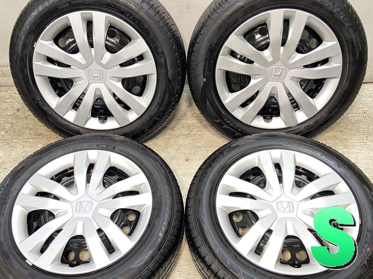 185|60R15 ダンロップ エナセーブ EC204 ホンダ純正 T5B 15x6.0 100-4穴 タイヤ サマータイヤ ホイールセット 4本セット s15250530030