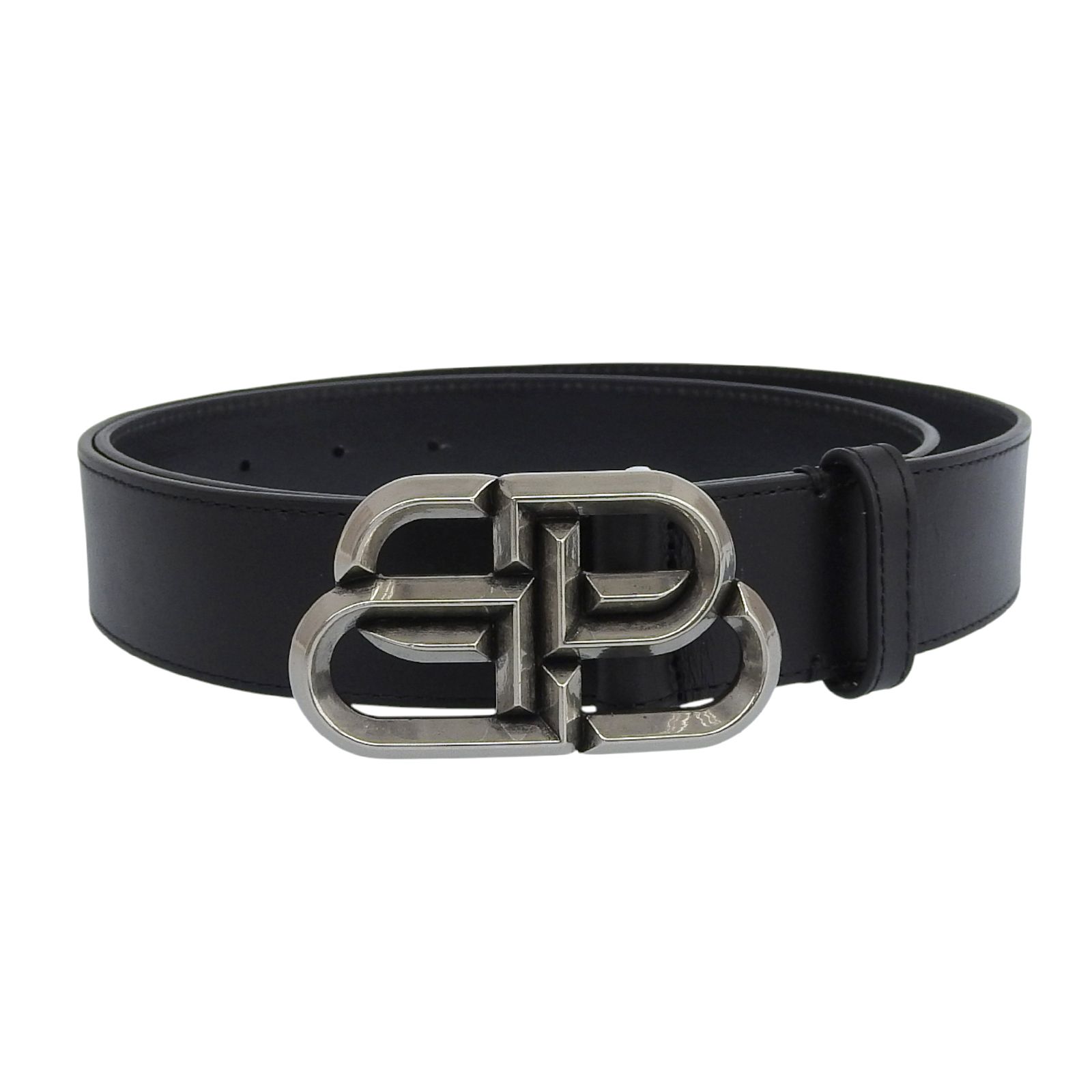 極美品 BALENCIAGA バレンシアガ ベルト BBロゴ エクストララージ