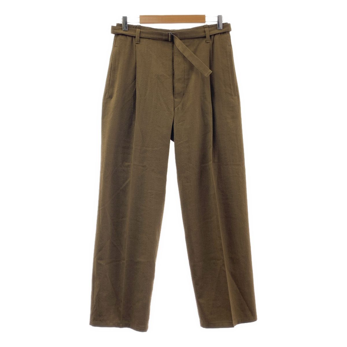 美品】 LEMAIRE / ルメール | Pleat front trousers / ベルテッド 