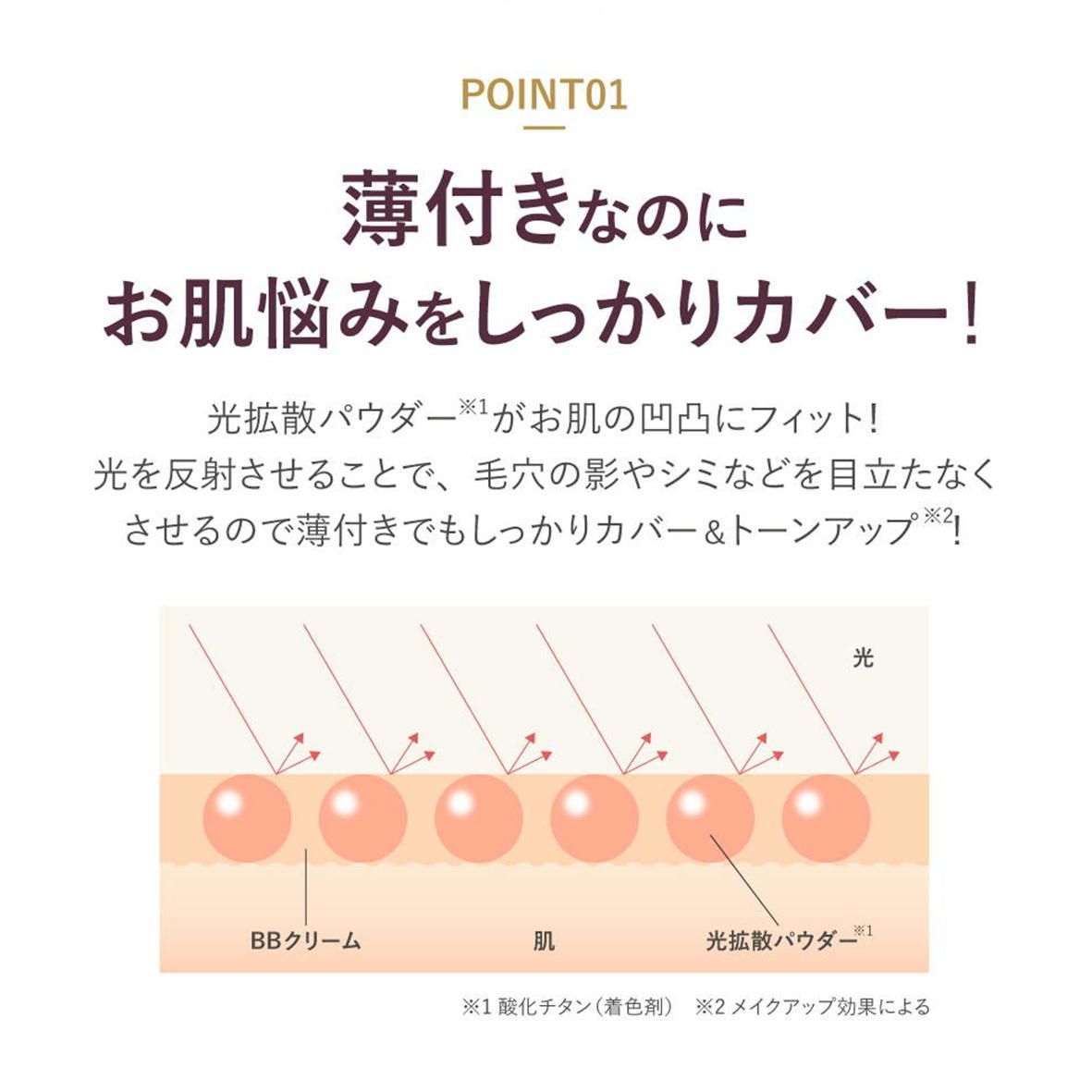 BBクリーム 50g bbクリーム ビタミン SPF24 PA++ 日本製 美容液