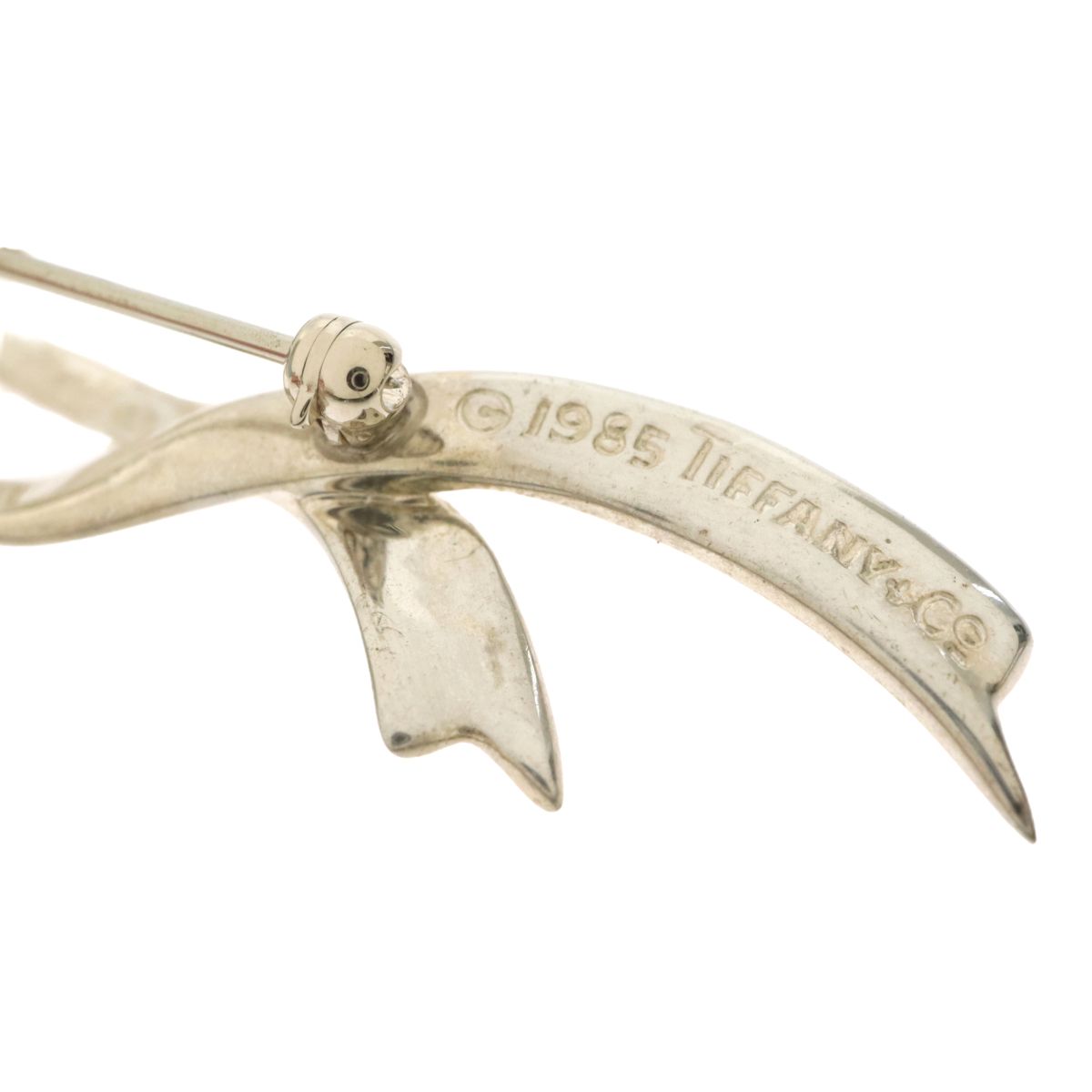 【美品】ティファニー Tiffany ブローチ リボン シルバー925 銀 TIFFANY & CO. Tiffany ティファニー 925 SILVER シルバー