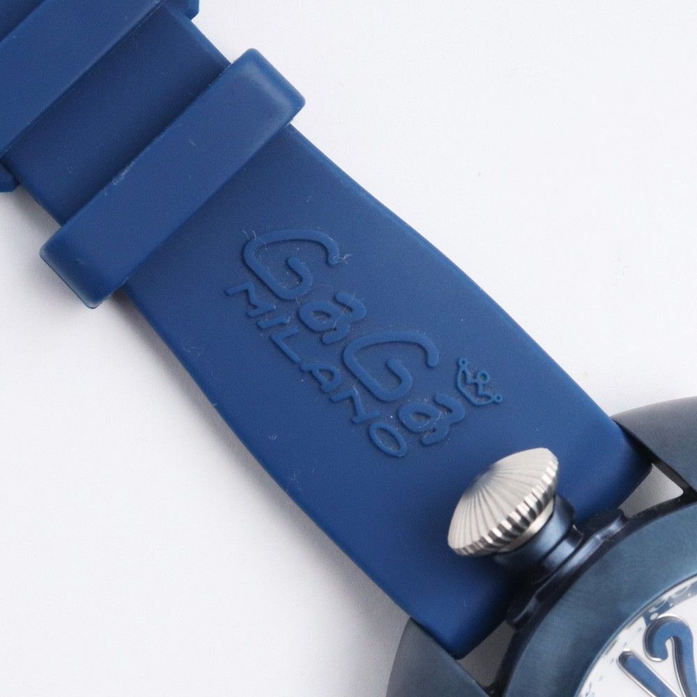 GAGA MILANO DIVING 48mm 自動巻き腕時計 ブルー Gaga Milano