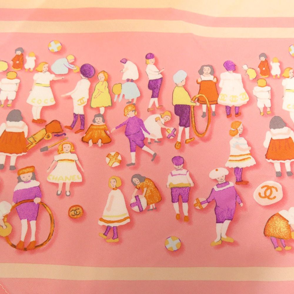 CHANEL シャネルコットンスカーフ ピンク 楽天市場】シャネル CHANEL スカーフ カメリア ココ チェーン ピンク