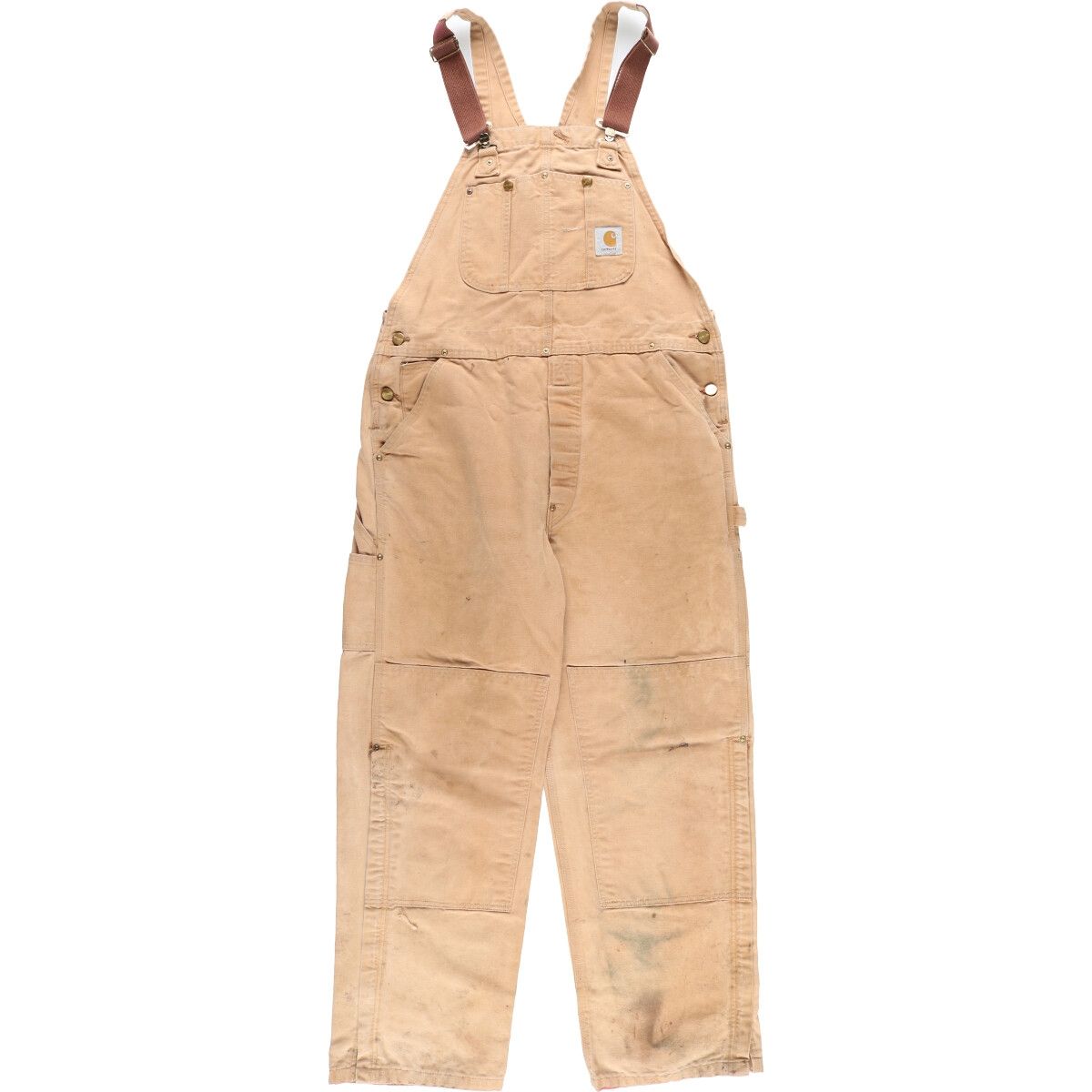 古着 カーハート Carhartt ダブルニー ダック地 オーバーオール メンズ