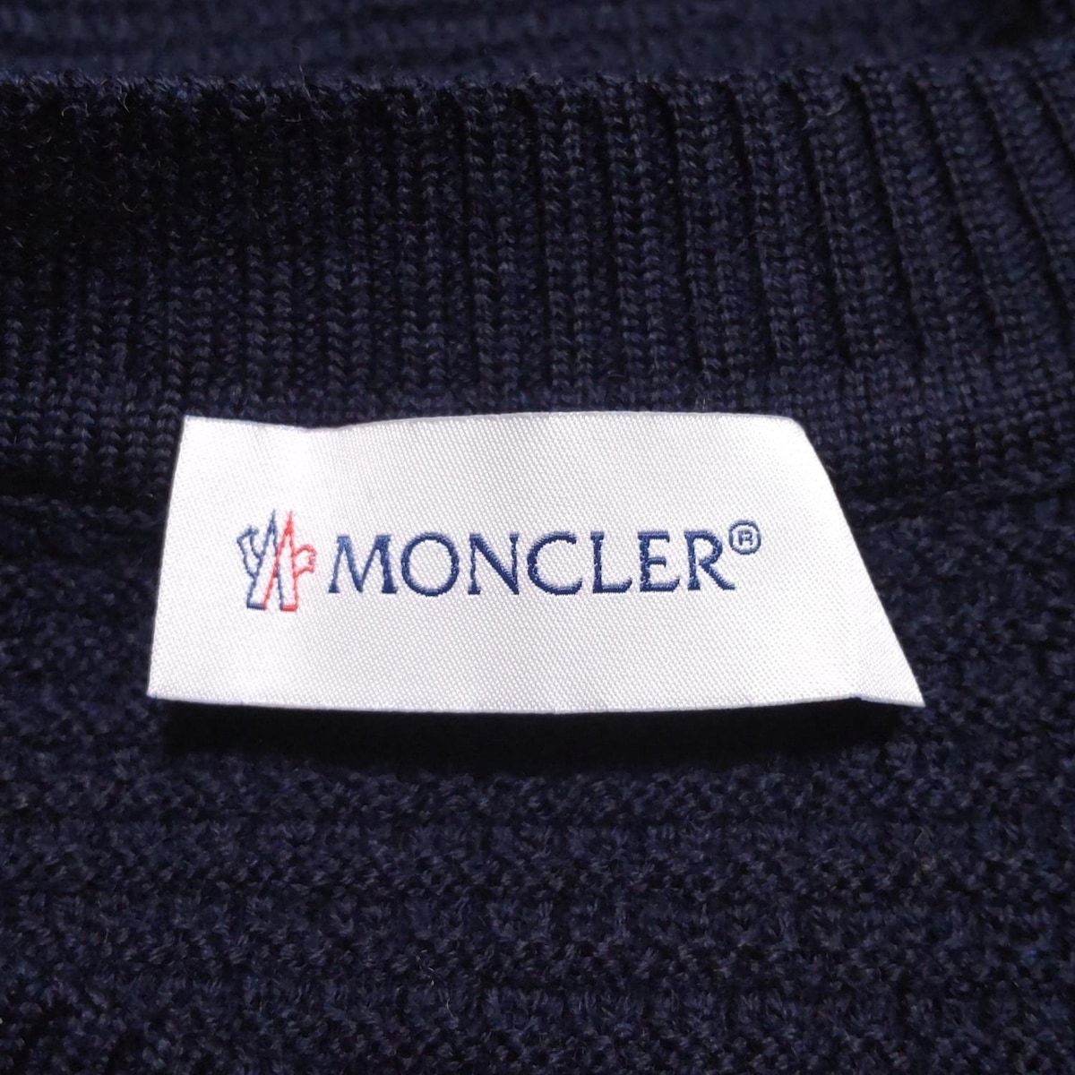MONCLER(モンクレール) 長袖セーター サイズM メンズ美品 - ダーク  