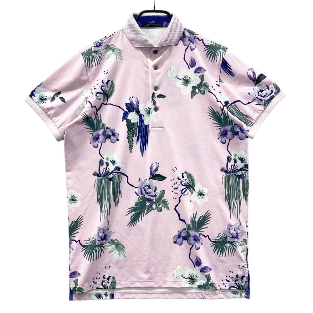 サイズ S GREYSON グレイソン MSP24K66 半袖ポロシャツ FOREVER ALIVE ピンク系 240101516879 ゴルフウェア メンズ ストスト