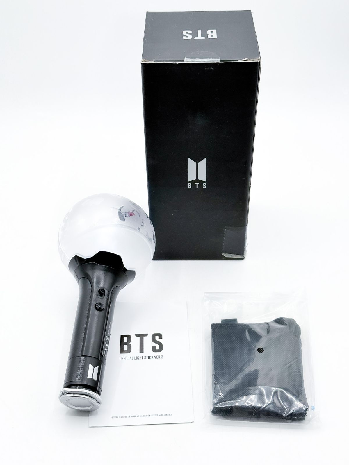 BTS ペンライト 　動作OK　中古 BTS アーミーボム Ver.3 ライトスティック 中古 美品 動作確認