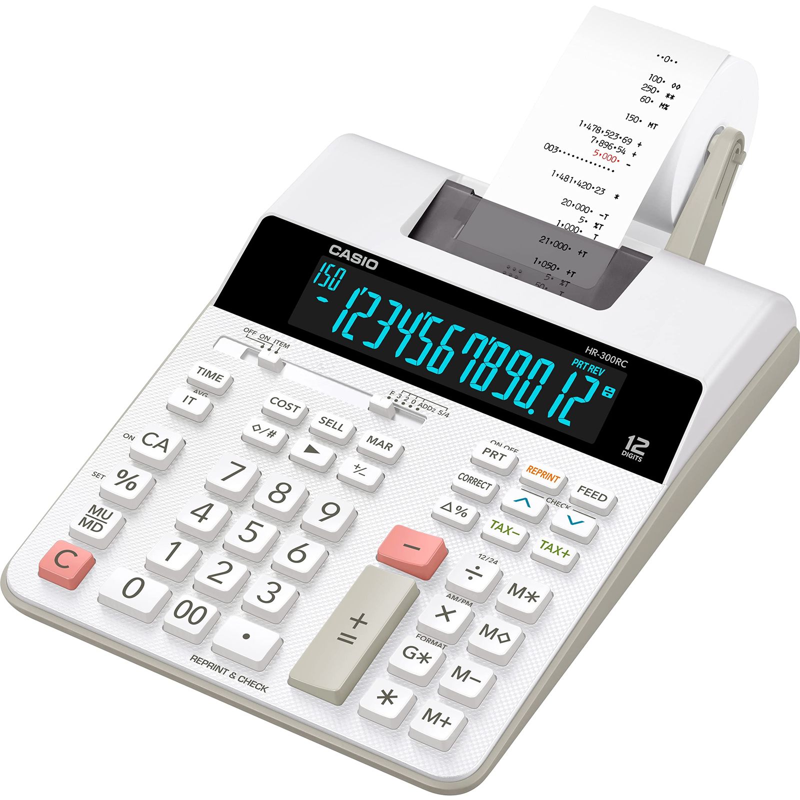 Casio HR-300RC プリント電卓