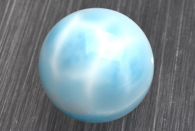 １点物 大珠 三大ヒーリング ラリマー 18.5mm 大珠 貫通穴 ビーズ パワーストーン 天然石 _P8520