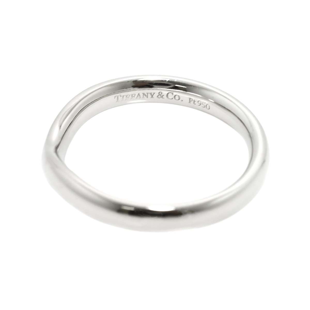 ティファニー TIFFANY&Co. ワイド カーブド バンド 14号 リング Pt