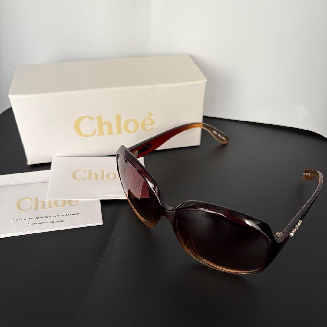archive Chloe クロエ サングラス ロゴ グラデーション