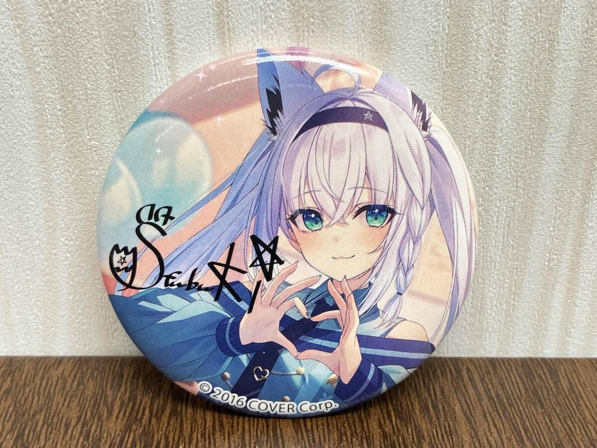 ホロライブ 白上フブキ ローソン 缶バッジ プレッピー アジアン風 各2ヶ ホロライブ ローソン 白上フブキ 缶バッジ プレッピー アジアン