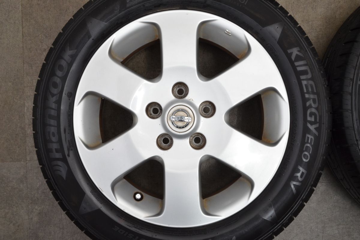 送料込み 2023年製195/60R16 セレナ純正ホイール バリ溝 2023年製 バリ溝】ニッサン C25 セレナ 純正 16in 6J +45 PCD114