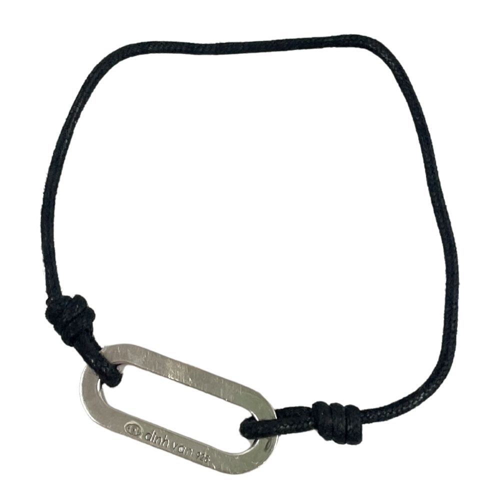 dinh van・コードブレスレット925 Black dinh van ディンヴァン マイヨン コード ブレスレット シルバー925