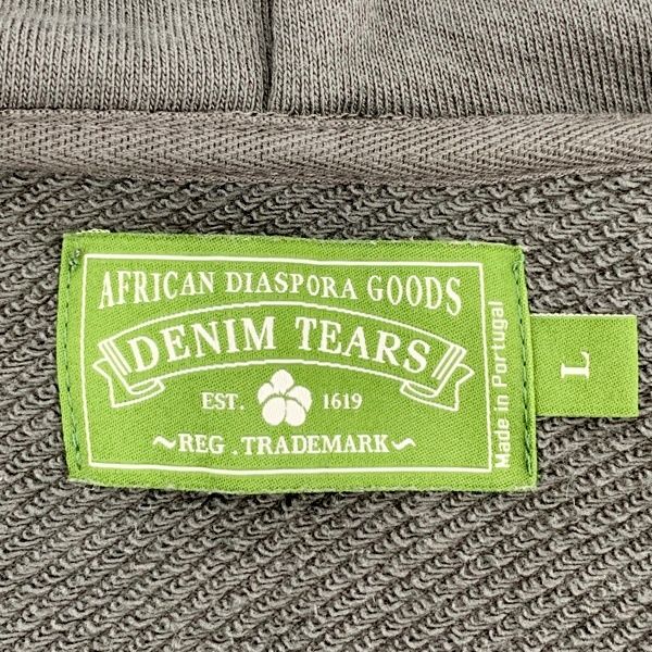 DENIM TEARS 刺繍ロゴパーカー グリーン トップス 23AW◇