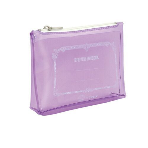 まとめ エムプラン クリアポーチ ツバメ×CUBIX ライトパープル 010128-54 ×9セット