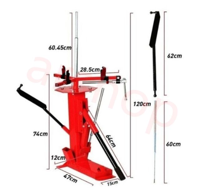 タイヤ圧搾機ストリッパーポータブルタイヤホイストホイストホイストローダタイヤ取り外しエアホイストホイスト修理工具