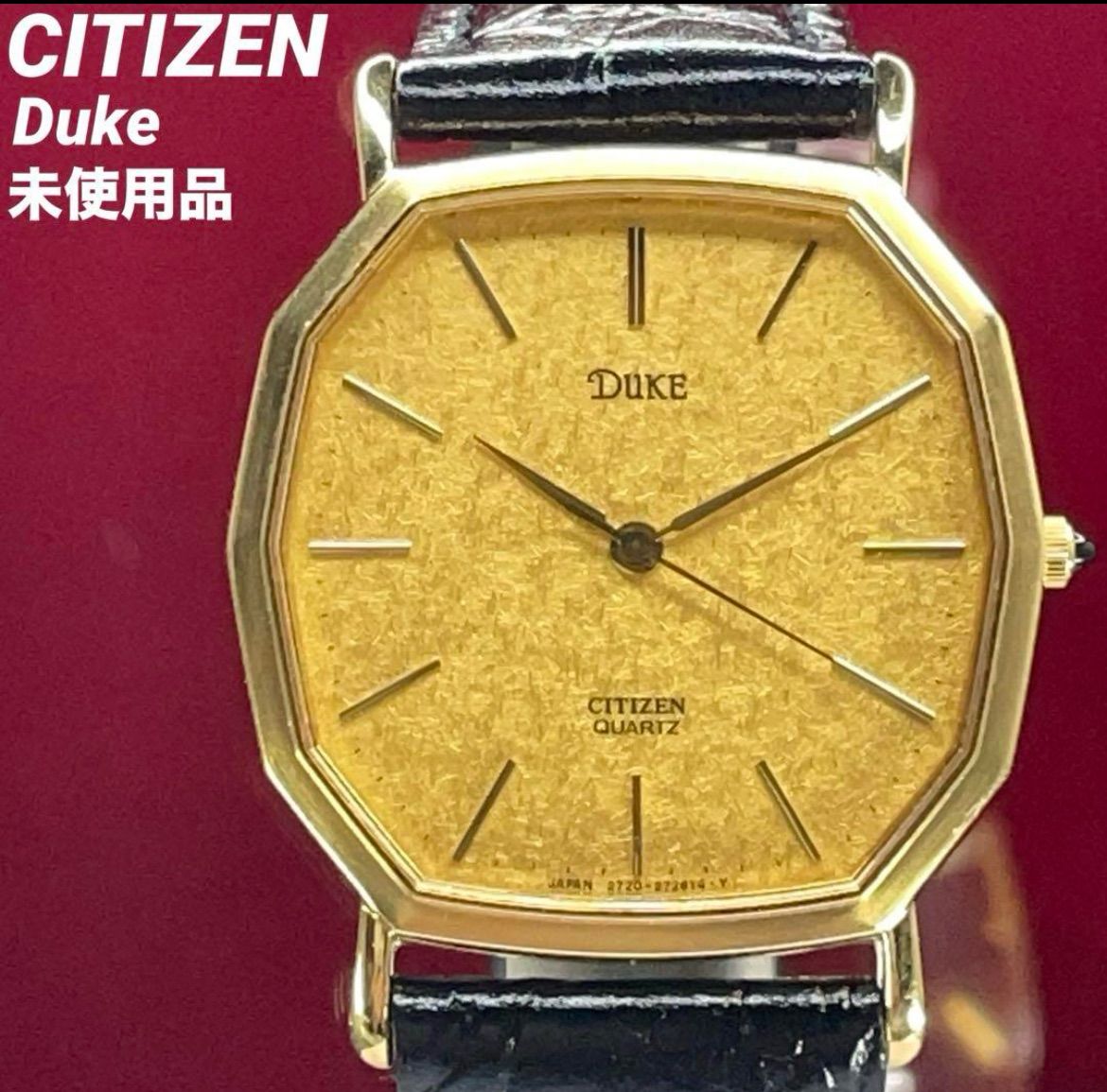 希少 未使用 80s CITIZEN DUKE QZ 電池交換済 日本製 腕時計