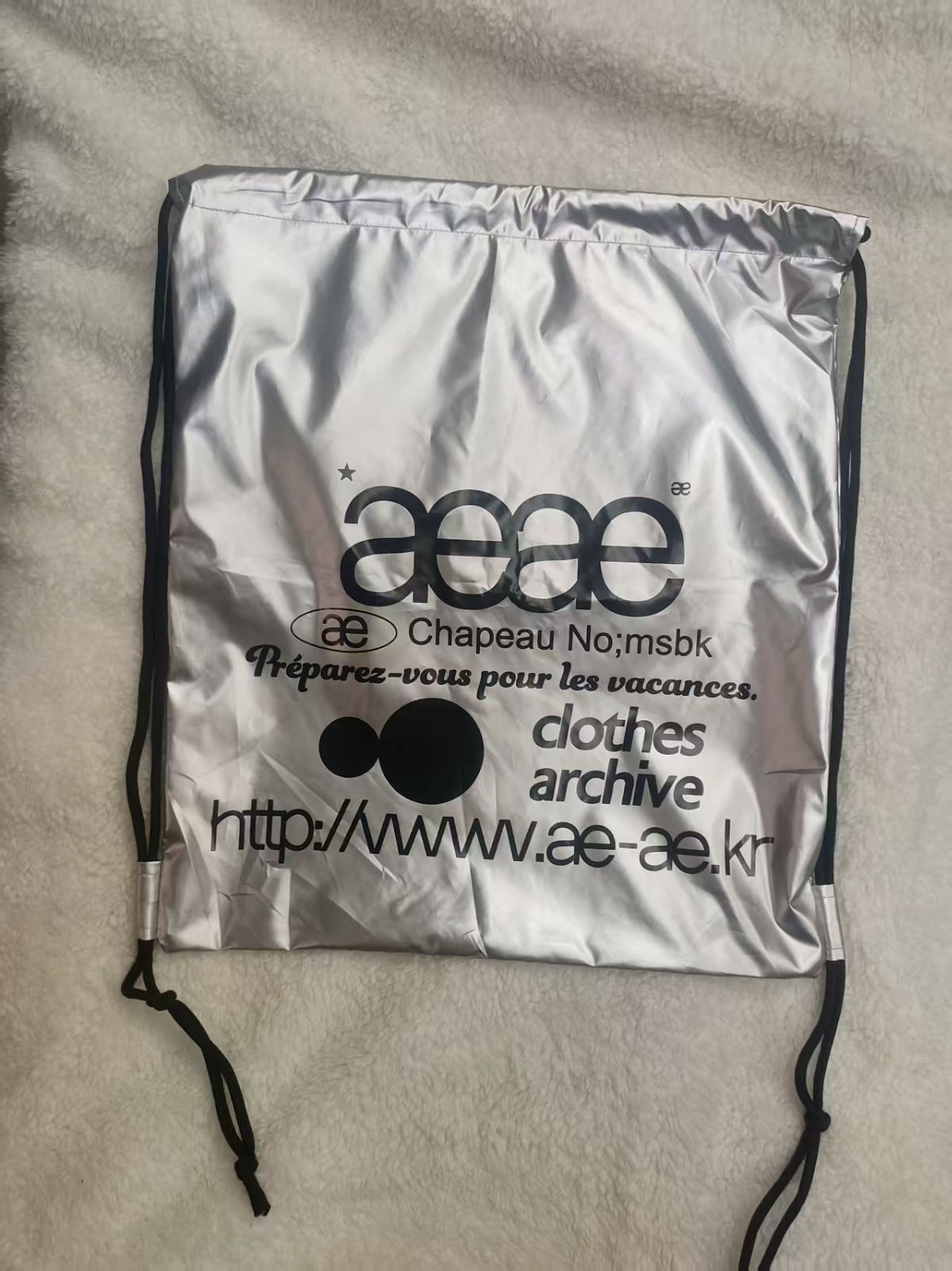 【新品】aeae ナップサック　ジムサック　ロゴ　シルバー 楽天市場】☆SILVER, BLACK 再入庫☆ [aeae] Web Logo