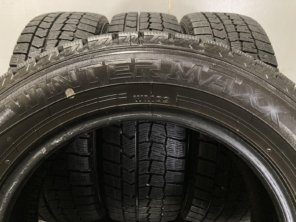 DUNLOP WINTER MAXX WM02 205/60R16 16インチ スタッドレス 4本 22年製 バリ溝 ビアンテ プリウスα SAI  ジューク等　(KTK002)